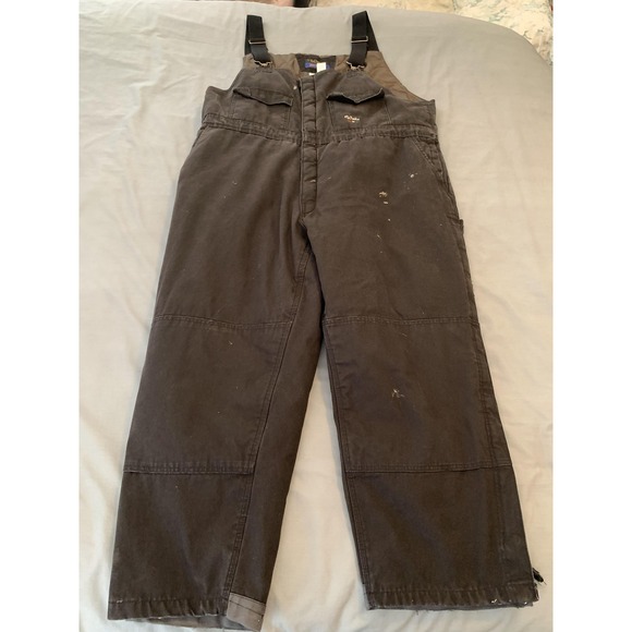 Walls Other - Walls Zero-Zone Bib Overalls Mens 2XL 46-48 Black Insulated Quilt Lined Workwear
